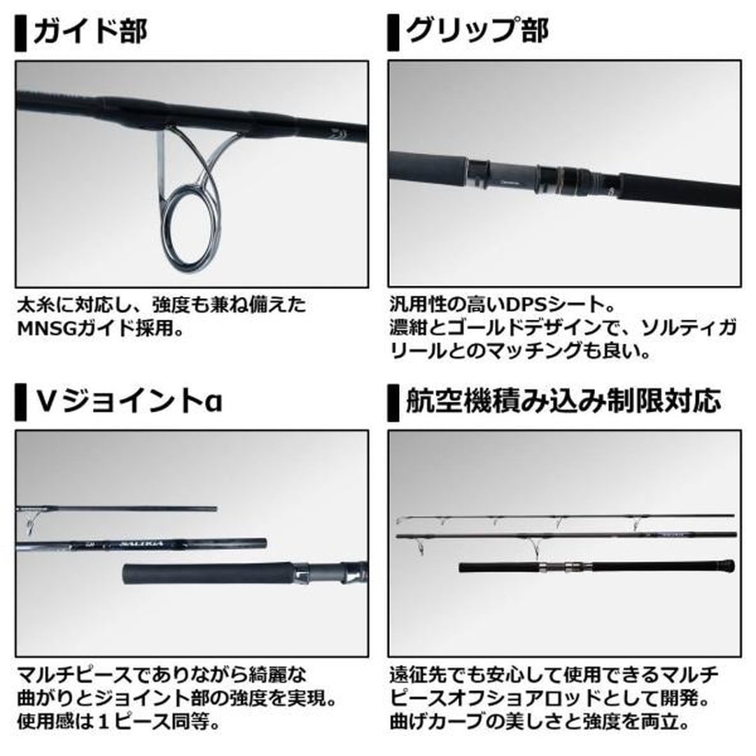 ダイワソルティガ エアポータブル C82-6 (スピニング 3ピース) スポーツ・アウトドア - Thebuildteam