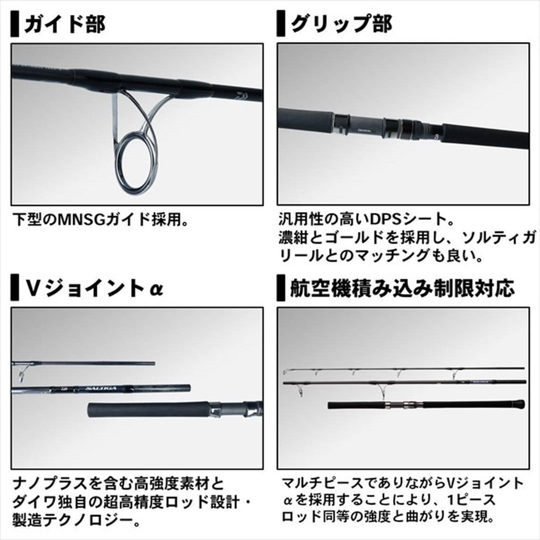ダイワ 20 ソルティガ AP(エアポータブル) C80-8 オフショアロッド