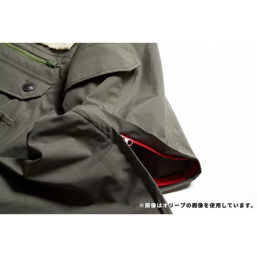 アブガルシア 防寒服アウター ABU x DUSTNATION フィッシングエクスプローラージャケット ブラック Lサイズ(qh)