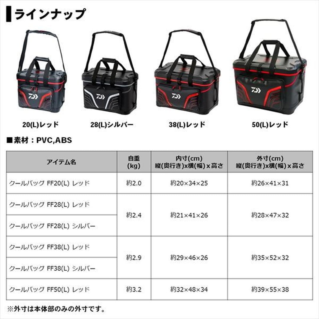 ダイワ クールバッグ FF28(L) シルバー タックルバッグ: 釣具の