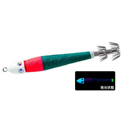 デュエル スッテ 鉛スッテ四ツ目 30号(114g) BLRM ブルー夜光レッドグリーン