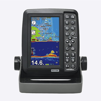 ホンデックス 魚探 ポータブルGPSプロッター魚探PS-611CN2 フィッシュポイントデータ入リ