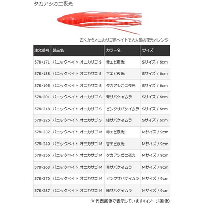 ヤマリア パニックベイト オニカサゴ Sサイズ タカアシガニ夜光 タコベイト
