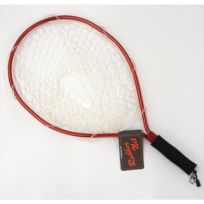 コーモラン ランディングネット ラバーラケットネット II レッド/クリアー