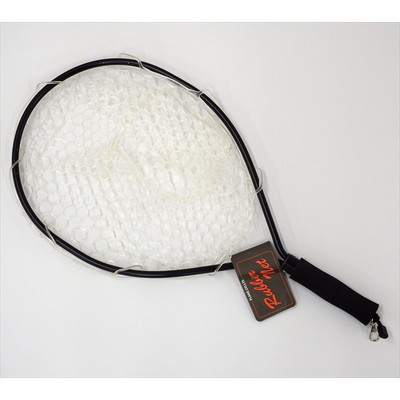 コーモラン ランディングネット ラバーラケットネット II ブラック/クリアー