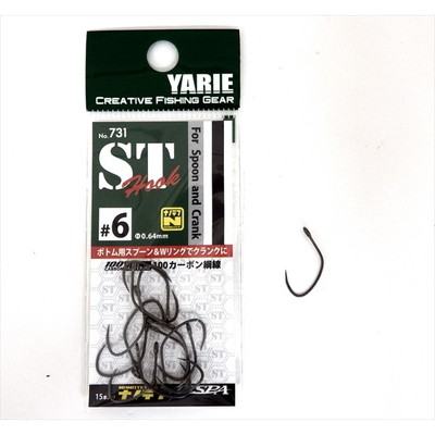 ヤリエ シングルフック STフック ナノテフ 6号