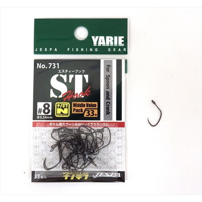 ヤリエ シングルフック STフック ナノテフ8号 平打