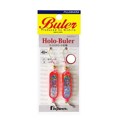 フジワラ ホロブラー 15g 蛍光レッド ブラクリ