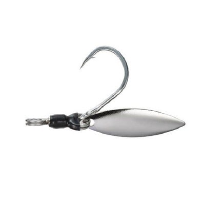 ジャクソン シングルフック メタルエフェクト ブレード フックセット L シルバー