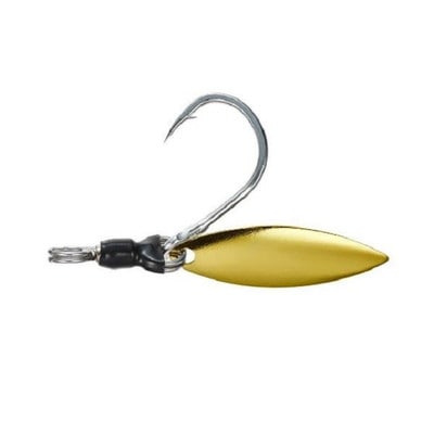 ジャクソン シングルフック メタルエフェクト ブレード フックセット S ゴールド