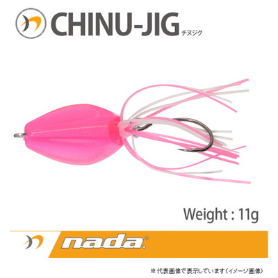 メガバス nada. CHINU JIG 11g パールピンク