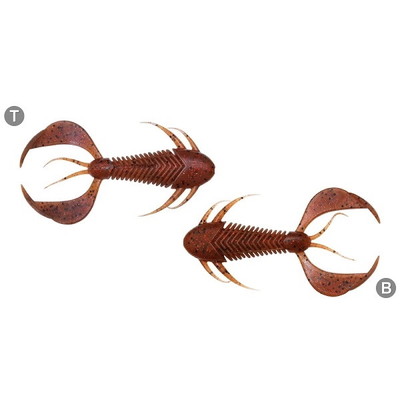 メガバス ワーム ロックホッグ2インチ エビミソレッドフレーク