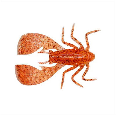 メガバス ワーム FUWABUG(フワバグ) 1.8インチ クリアオレンジ/レインボーフレーク ワーム