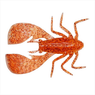 メガバス ワーム FUWABUG(フワバグ) 3.8インチ クリアオレンジ/レインボーフレーク ワーム