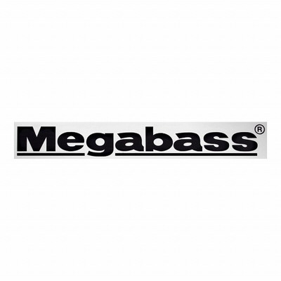 メガバス ステッカー カッティングステッカー Megabass 20cm ブラック