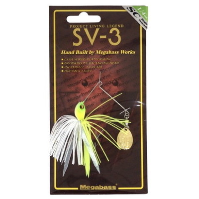 メガバス スピナーベイト バズベイト SV-3 (1/4oz SC) (SP-C) マットチャート