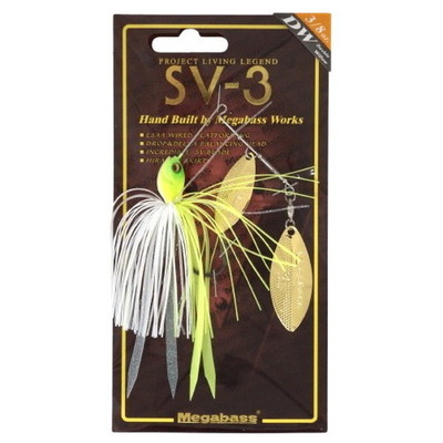 メガバス スピナーベイト バズベイト SV-3 (3/8oz DW) (SP-C) マットチャート