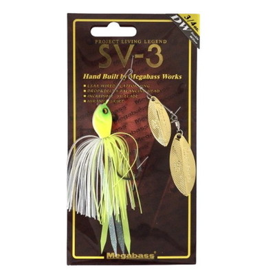 メガバス スピナーベイト バズベイト SV-3 (3/4oz DW) (SP-C) マットチャート