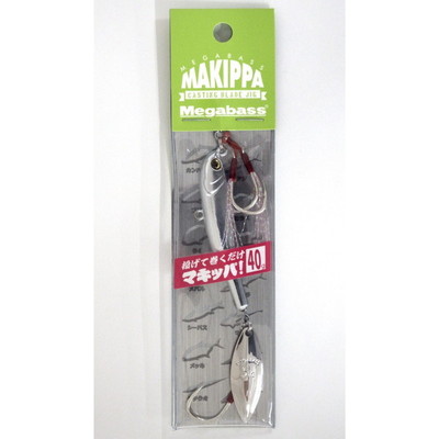 メガバス メタルジグ マキッパ 40g (SP-C) フルメタルシルバー