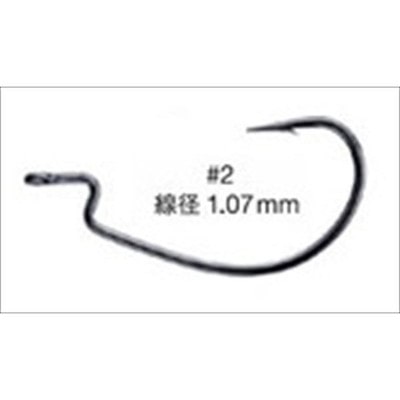 バリバス ワームフック オフセットマスター モンスタークラス #2