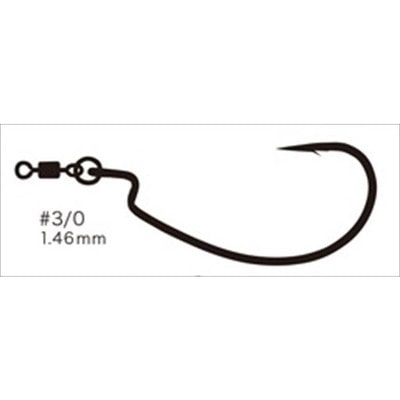 バリバス ワームフック リングオフセットモンスター #3/0