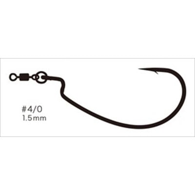 バリバス ワームフック リングオフセットモンスター #4/0