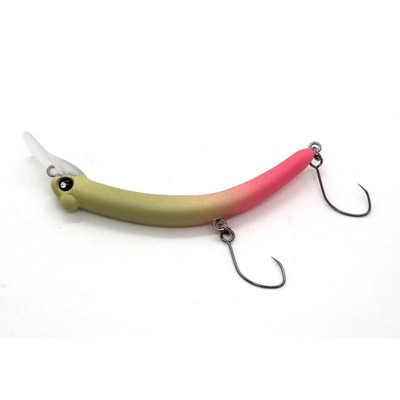 ムカイ トラウトプラグ バックストローク55HS グリーンピンクW-GLOW