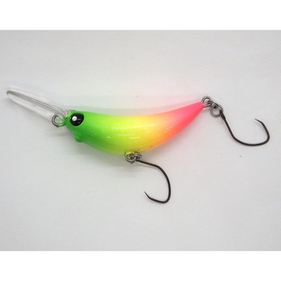 ムカイ トラウトプラグ Up Ward 残無35(S) BS02 グリーンチャートピンク