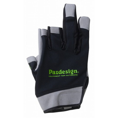パズデザイン PGV-036 3フィンガーレス・クールドライグローブ ブラックグリーン M 手袋
