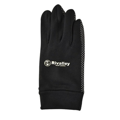 双進 6423 リバレイ レッドレーベル ソフトフリースグローブ5S BLK/グレー 防寒手袋