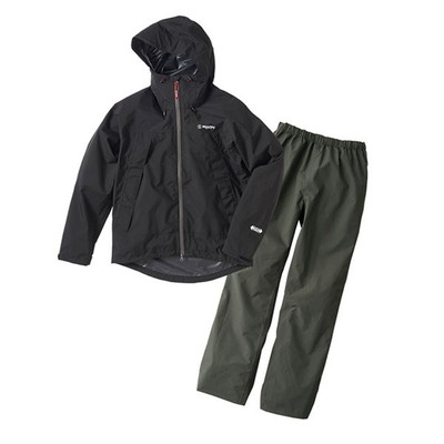 双進 6431 リバレイ RL コンフォータブルレインスーツ ブラック M