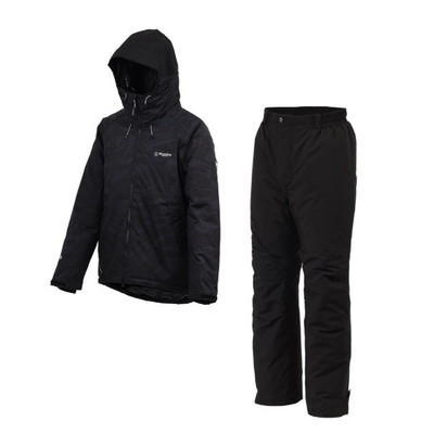 双進 防寒服アウター 6450 RL ストレッチウォームスーツ ブラックカモ M