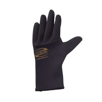 双進 防寒手袋 7622 RBB タイタニュームグローブHS 5F ブラック×ゴールド M