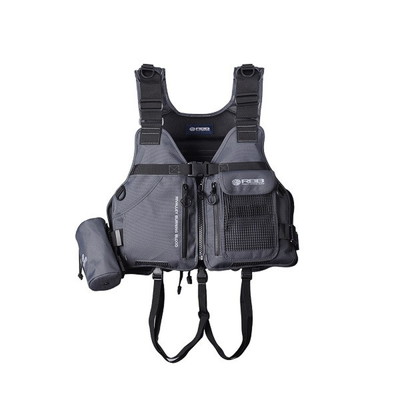 双進 ライフジャケット 7661 RBB ロックショアショートベスト チャコール フリー