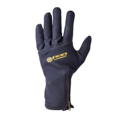 双進 防寒手袋 7701 RBB ZIPタイタニュームグローブ ブラック/ベージュ L