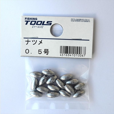 景山産業 ナツメオモリ パック 0.5号 オモリ