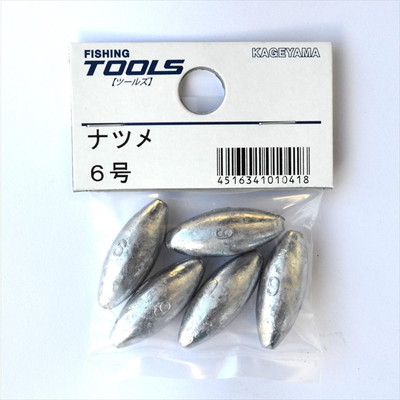 景山産業 ナツメオモリ パック 6号 オモリ