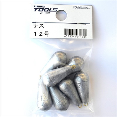 景山産業　ナス型オモリ　パック　１２号 オモリ