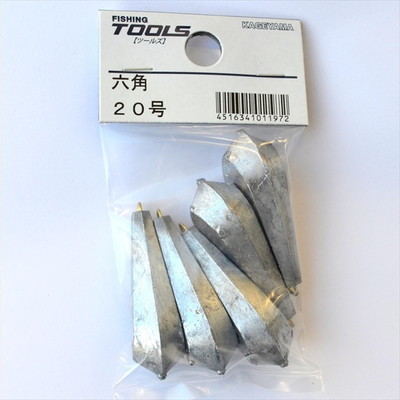 景山産業 六角オモリ パック 20号 オモリ