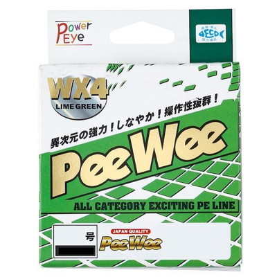 アルファタックル パワーアイ PeeWeeWX4 ライムグリーン 3号 200m ライン