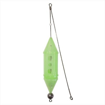 アマノ釣具 コマセカゴ ZEALOUS 天秤・保護蓋付 夜光遠投カゴ 15号