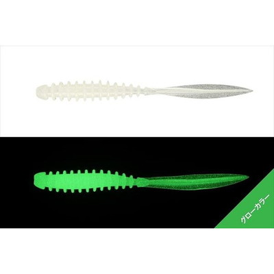 ジャッカル ワーム ペケリング 2.5インチ グロー