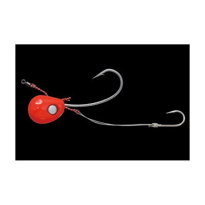 ジャッカル　ビンビンテンヤ鯛夢　５号　中　スパークレッド テンヤ