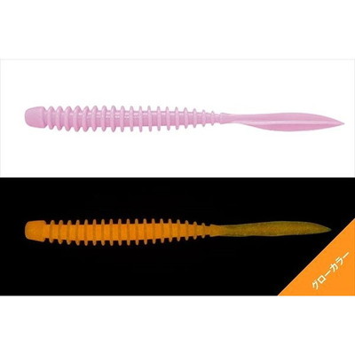 ジャッカル ワーム ペケリング 3.0インチ グローホットピンク