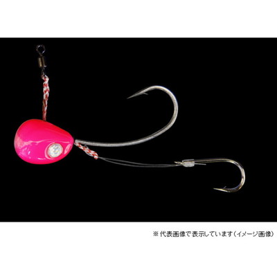 ジャッカル　ビンビンテンヤ鯛夢　５号　中　スパークピンク テンヤ