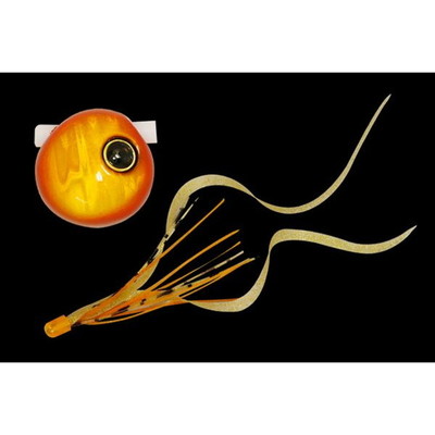 ジャッカル 鉛式 ビンビン玉 スライド 60g オレンジゴールド/イカナゴカーリーT+