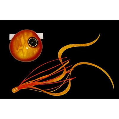 ジャッカル　鉛式　ビンビン玉　スライド　１００ｇ　レッドゴールド／エビオレカーリーＴ＋