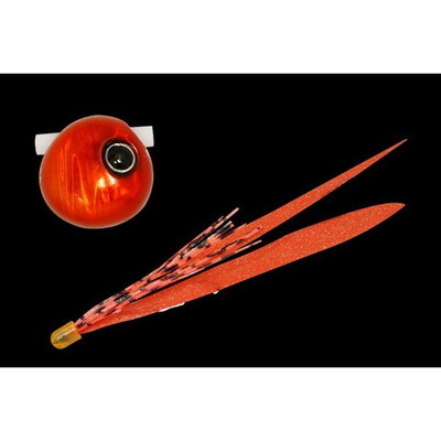 ジャッカル　鉛式　ビンビン玉　スライド　１２０ｇ　レッドオレンジ／オレンジゴールドＴ＋