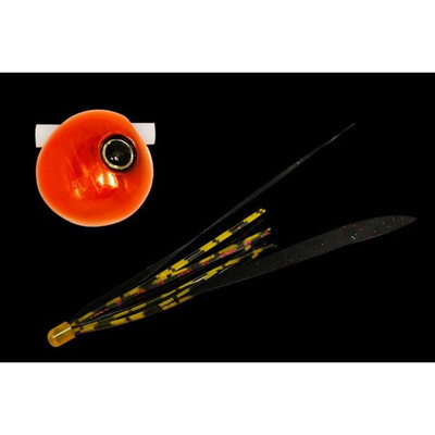 ジャッカル 鉛式 ビンビン玉 スライド 120g オレンジオレンジ/真ッ黒レッドT+