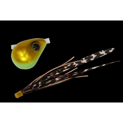 ジャッカル 爆流 鉛式ビンビン玉スライド 60g チャートグローゴールド/超ケイムラT+